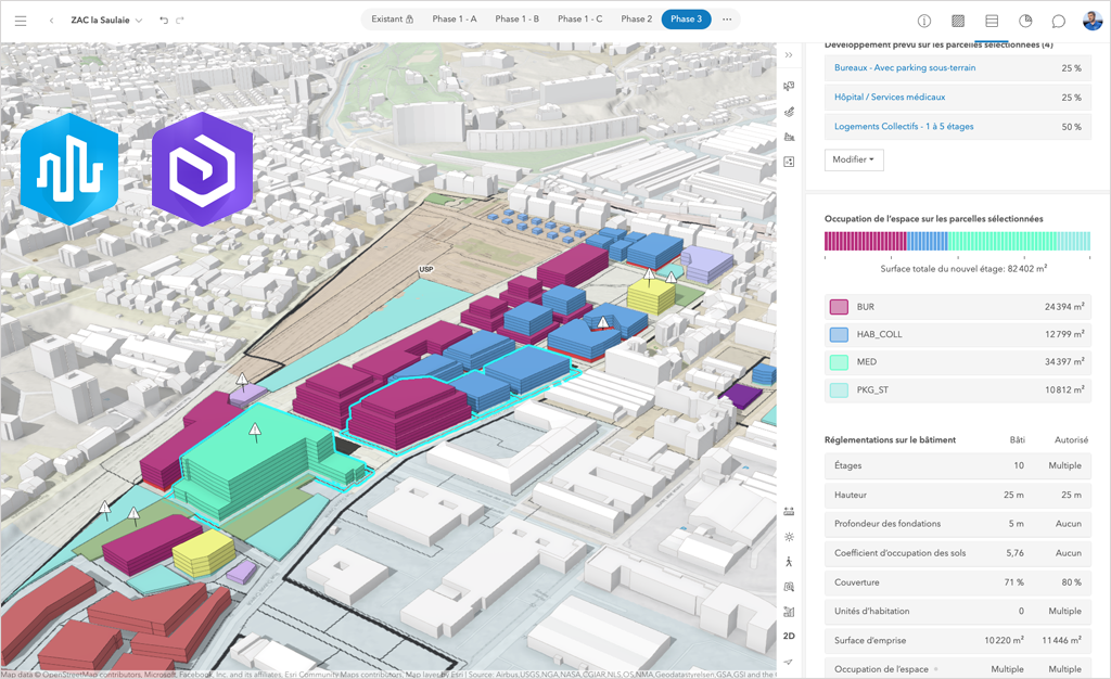 ArcGIS Urban proposé sur ArcGIS Enterprise