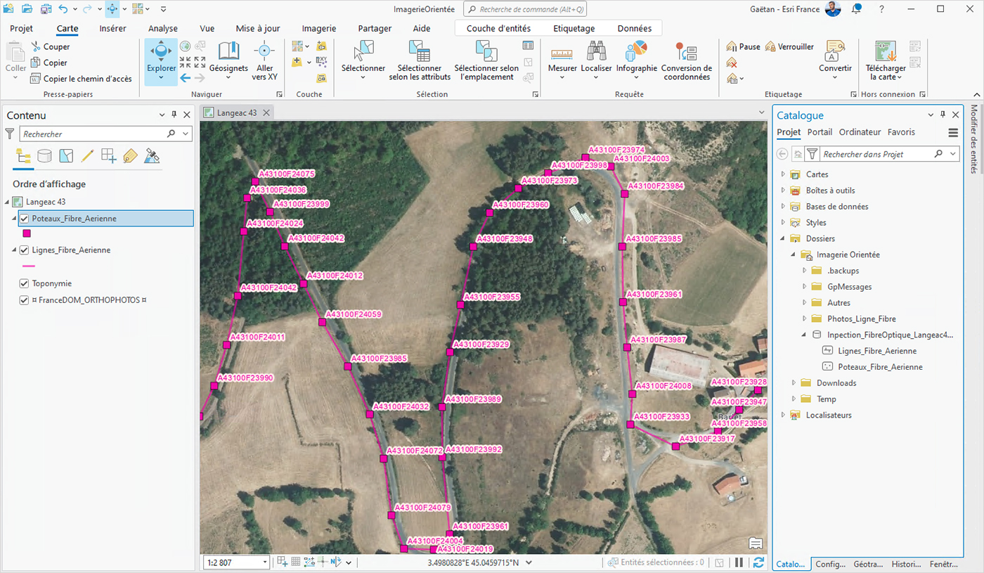 Utiliser des images orientées dans ArcGIS